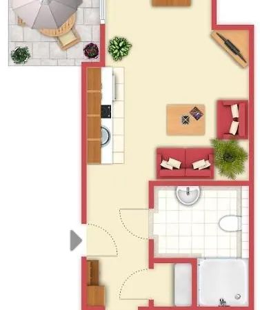 Am Grooten Steen, 1 Apartment Duhnen